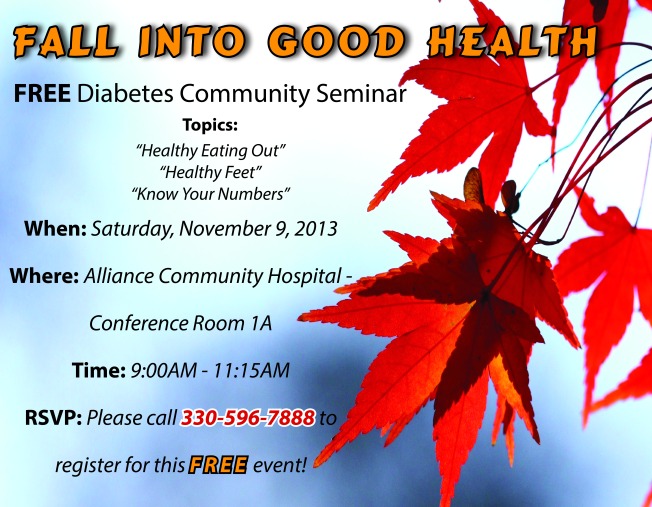 Free diabetes community seminar